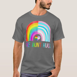 Camiseta Tia Gratuita Abraça Orgulho gay LGBTQ Mãe LGBT Arc
