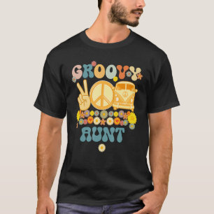 Camiseta Tia Groovy Retro Correspondente Família Churrasco