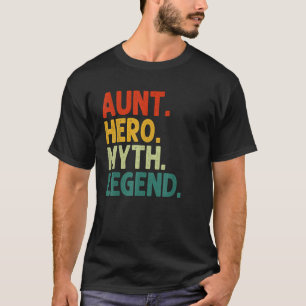 Camiseta Tia Hero Myth Legend Retro Vintage Tia