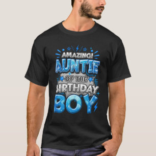 Camiseta Tia Incrível Do Menino Do Aniversário Família Corr