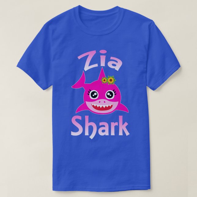 Camiseta Tia Italiana Zia Shark Funny (Frente do Design)