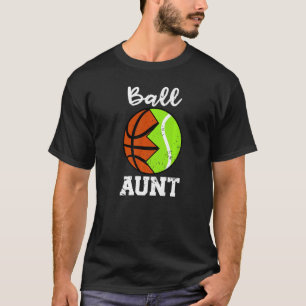 Camiseta Tia Jogadora de Tênis de Ball Aunt