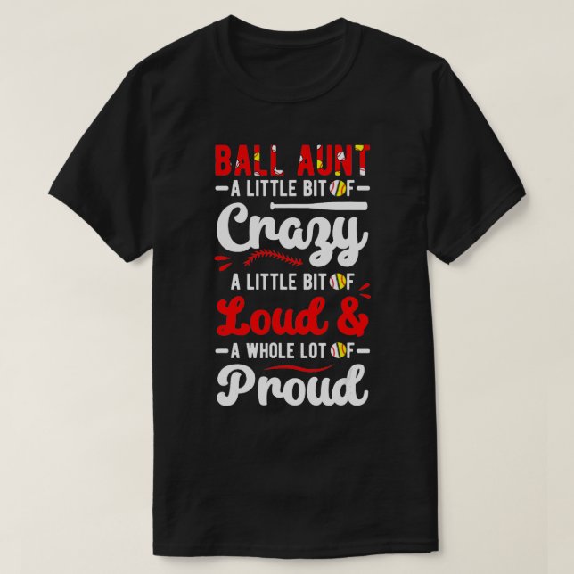 Camiseta Tia Larga De Beisebol Tia De Ballers (Frente do Design)