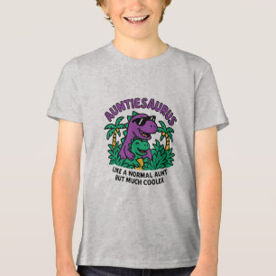 Camiseta Tia legal Dinossaur com Baby Dino na Selva