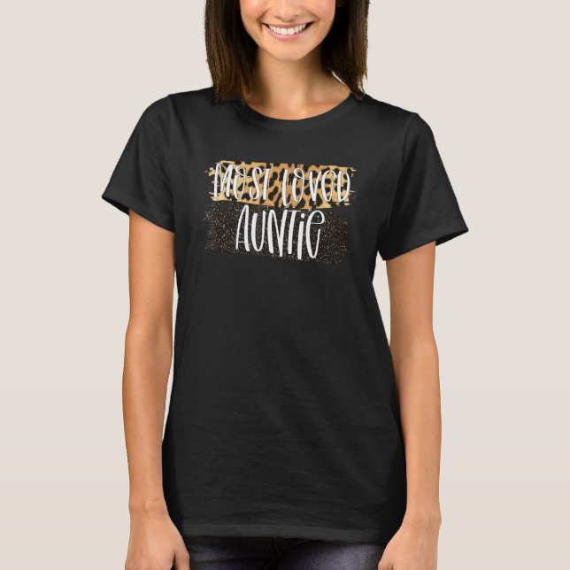 Camiseta tia Leopard Tia Ocidental Mais Amada da Vida da Ti (Frente)