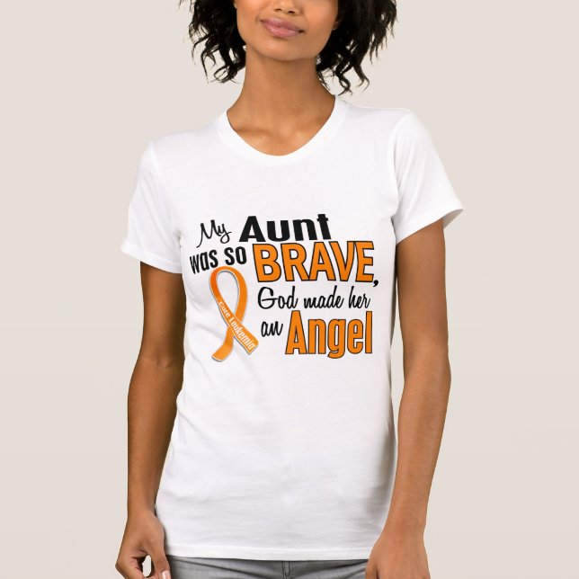 Camiseta Tia Leucemia do anjo (Frente)
