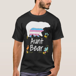 Camiseta Tia Lgbt Bear Transgender Rainbow Lgbt Gay Lesbia