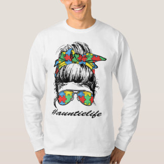 Camiseta Tia Life Autismo Sensibilização Untielife D da Mãe