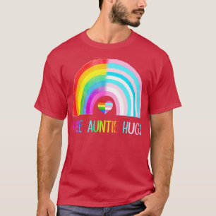 Camiseta Tia livre abraços Orgulho gay LGBTQ LGBT Mira arco