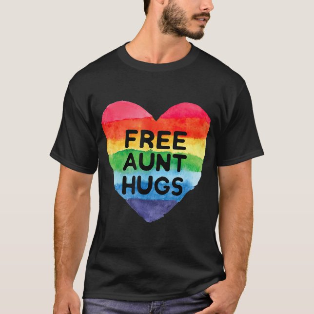 Camiseta Tia Livre T Rainbow Pride LGB Gifts T (Frente)