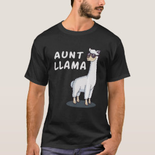 Camiseta Tia Llama Matando A Família Aniversário Alpaca Com