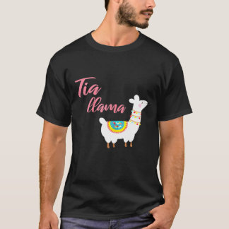 Camiseta Tia Llama Tia Espanhola Feminina