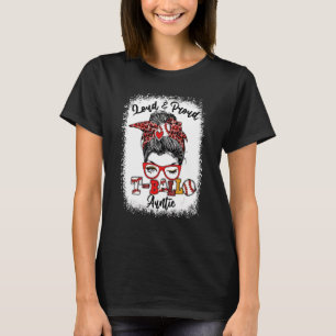 Camiseta Tia Louca e Orgulhosa Tia Mensageira Bleached
