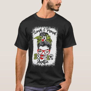 Camiseta Tia Louca E Orgulhosa, Tia Mensageira Bun Branquea