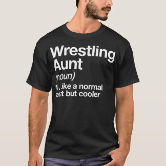 Camiseta Tia luta Definição Engraçada Esportes Sassosos