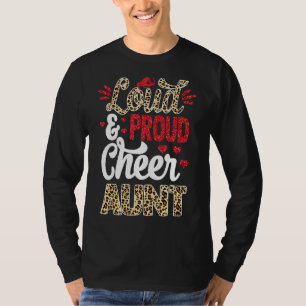 Camiseta Tia Mais Alta Do Fã Leopard Imprimida E Pom Pom 1