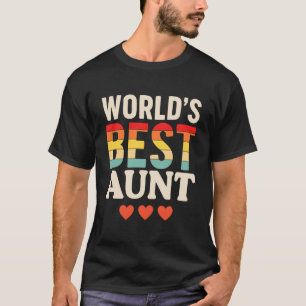 Camiseta Tia Mais Bem Avaliada do Mundo de 2019 Negrito Ret