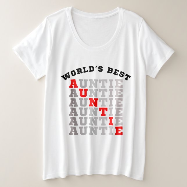Camiseta Tia Mais Incrível do Mundo (Frente do Design)