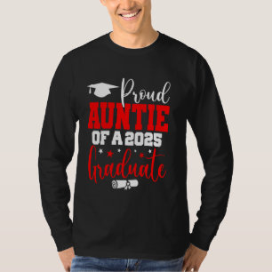 Camiseta Tia Mais velho 2025 Tia Orgulhosa Da Classe 2025