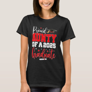 Camiseta Tia Mais velho 2025 Tia Orgulhosa Da Classe 2025 G