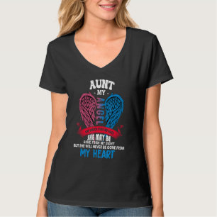 Camiseta Tia Meu Anjo Ela Olhou Nas Minhas Costas Nunca Se