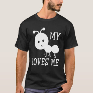 Camiseta Tia Minha Formiga Me Ama Feliz Noite Sobrinho Famí