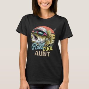 Camiseta Tia Muito Legal Citações Engraçadas de Pesca para
