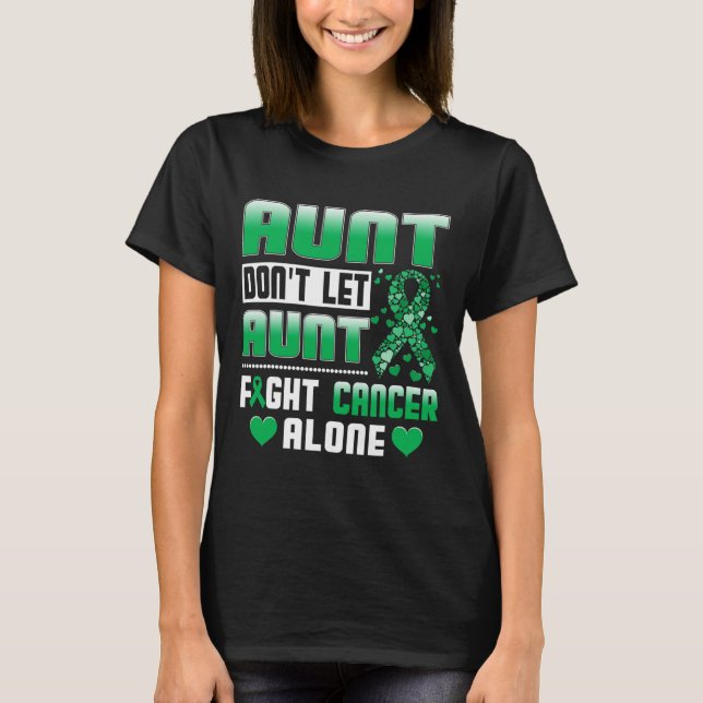 Camiseta Tia não deixe a tia lutar contra o Cancer sozinha  (Frente)