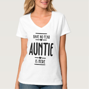 Camiseta Tia não tem medo está aqui vovó presente