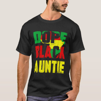Camiseta Tia Negra Engraçada Família Americana Africana