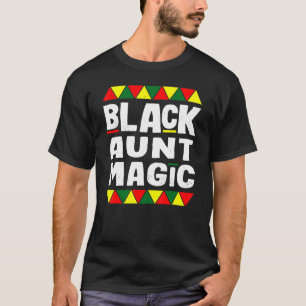 Camiseta Tia Negra Mágica História Negra Mês do Orgulho Áfr