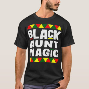 Camiseta Tia Negra Mágica História Negra Mês do Orgulho Áfr