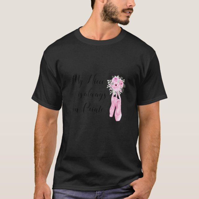 Camiseta Tia Niece Balé Dance My Favorite Ballerina Poin (Frente)