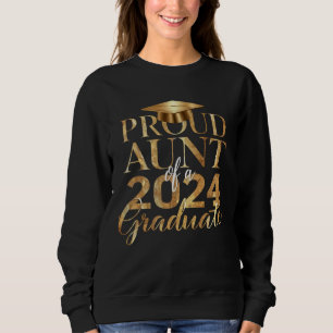Camiseta Tia Orgulhosa da Turma de 2024 Graduada