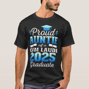 Camiseta Tia Orgulhosa da Turma de Graduados Cum Laude de 2