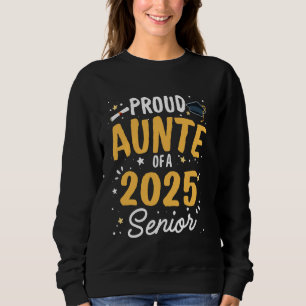 Camiseta Tia Orgulhosa De Uma Classe De Graduação De Mais v