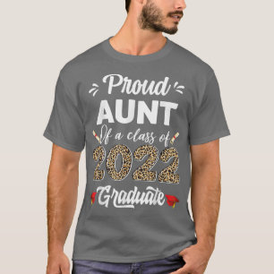 Camiseta Tia Orgulhosa De Uma Classe De Graduação Do Forman