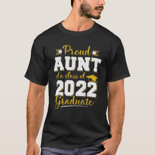 Camiseta Tia Orgulhosa De Uma Classe Do Mais velho 22 Do Fo