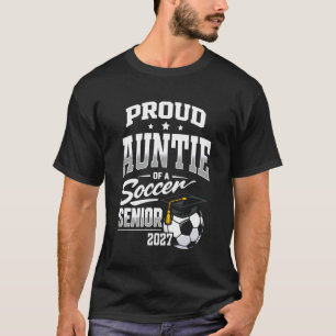 Camiseta Tia Orgulhosa de uma Turma de Futebol de Formandos