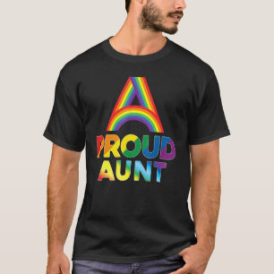 Camiseta Tia Orgulhosa Lgbt Pride Gay Lésbica Arco-Íris Col
