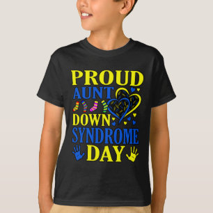 Camiseta Tia Orgulhosa Mês de Conscientização do Dia Mundia
