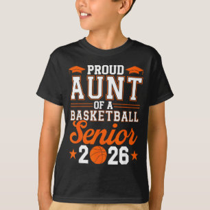 Camiseta Tia Orgulhosa Minimalista Basquete Sênior 2026