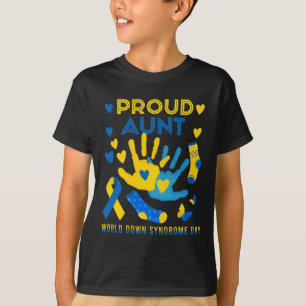 Camiseta Tia Orgulhosa T21 Dia Mundial de Conscientização s