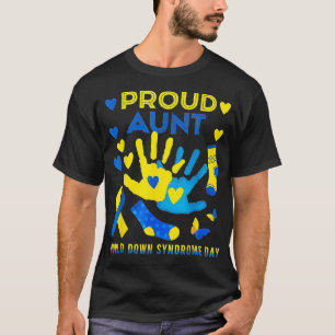 Camiseta Tia Orgulhosa T21 Dia Mundial de Sensibilização