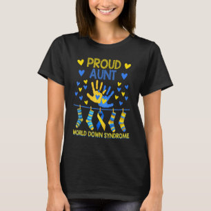 Camiseta Tia Orgulhosa T21 World Down Syndrome Meias de con