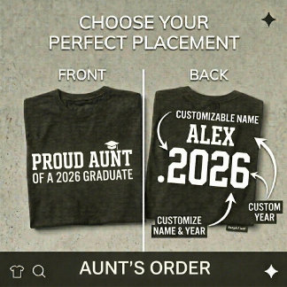 Camiseta TIA ORGULHOSA • Turma de 2026 Formatura Personaliz