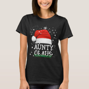 Camiseta Tia Papai Noel Fora da Família Fora de Corte P