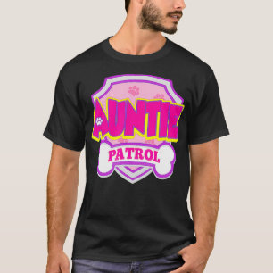 Camiseta Tia Patrol Dog Engraçado Festa de aniversário de p