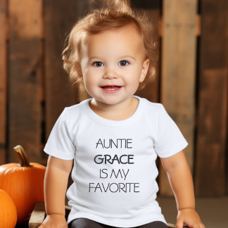 Camiseta Tia Personalizada é Minha Tia Nova Favorita