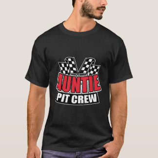 Camiseta Tia Pit Crew Gift Engraçada Alojamento De Carro Ra